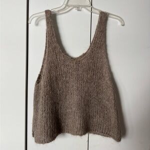 Aterlier Delphine Sweater Tank In Suri Alpaca Loose Knit 🧶